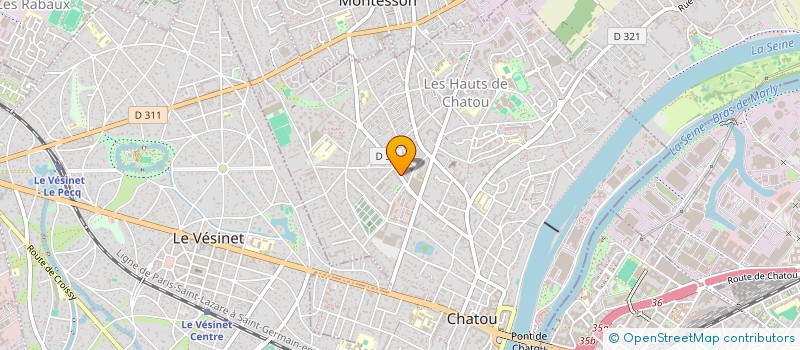 localisation de l'entreprise GARAGE DE L HOTEL DE VILLE GHV à CHATOU