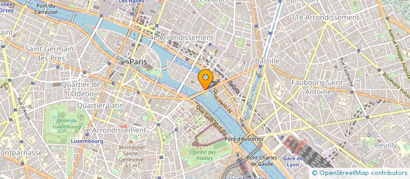 localisation de l'entreprise GARAGE DE L'ILE SAINT LOUIS à PARIS