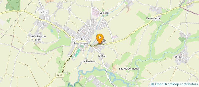 localisation de l'entreprise GARAGE DE L'OCTROI  SAINT-HILAIRE-DES-LOGES