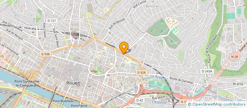 localisation de l'entreprise GARAGE DE L YSER à ROUEN