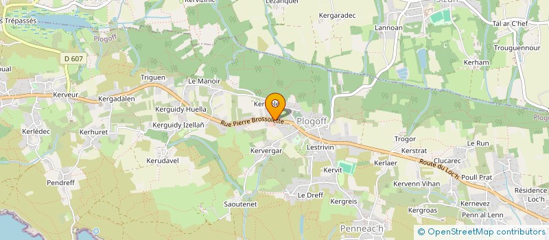 localisation de l'entreprise GARAGE DE LA BAIE  PLOGOFF