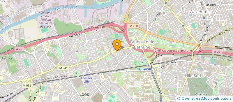 localisation de l'entreprise GARAGE DE LA BANLIEUE à LILLE