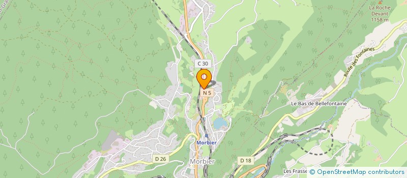 localisation de l'entreprise GARAGE DE LA BIENNE  MORBIER