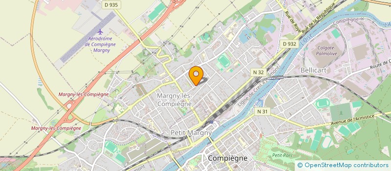 localisation de l'entreprise GARAGE DE LA BONNE AFFAIRE  MARGNY-LES-COMPIEGNE