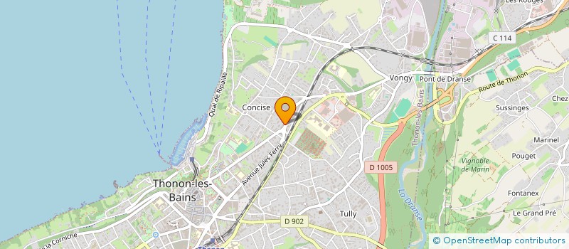 localisation de l'entreprise GARAGE DE LA BONNE RENCONTRE à THONON-LES-BAINS