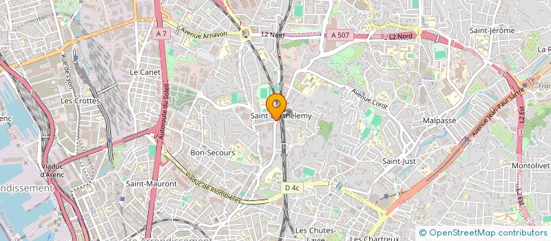 localisation de l'entreprise GARAGE DE LA BOUGIE  MARSEILLE