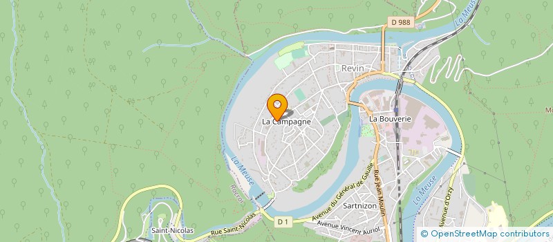 localisation de l'entreprise GARAGE DE LA CAMPAGNE à REVIN