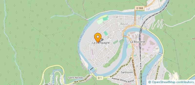 localisation de l'entreprise GARAGE DE LA CAMPAGNE  REVIN