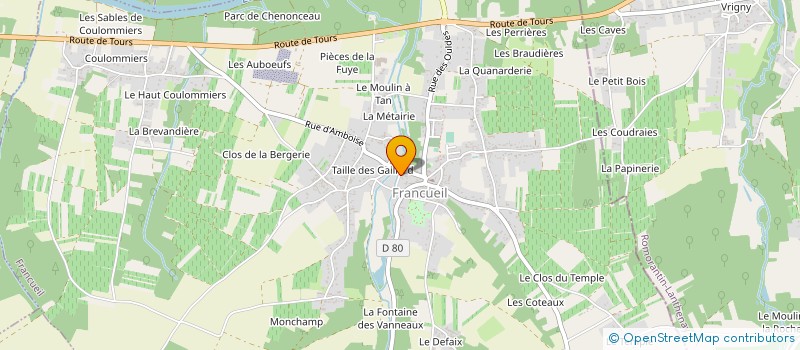 localisation de l'entreprise GARAGE DE LA CANARDIERE à CIVRAY-DE-TOURAINE