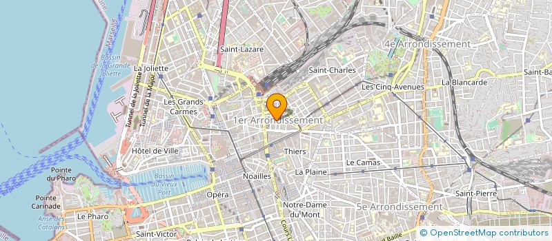 localisation de l'entreprise GARAGE DE LA CANEBIERE à MARSEILLE