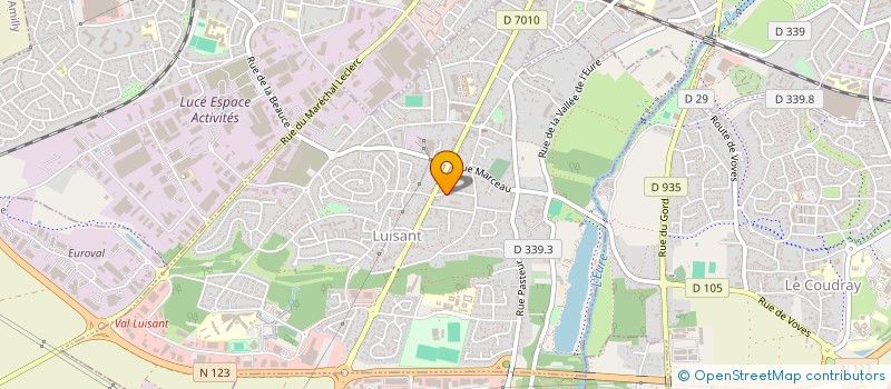 localisation de l'entreprise GARAGE DE LA CAVEE à LUISANT