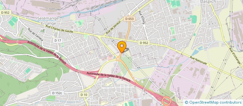 localisation de l'entreprise GARAGE DE LA CENTRALE  FAMECK