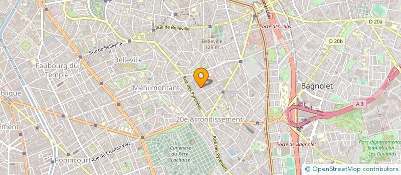 localisation de l'entreprise GARAGE DE LA CHINE  PARIS