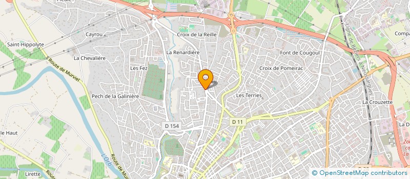 localisation de l'entreprise GARAGE DE LA COLLINE à BEZIERS