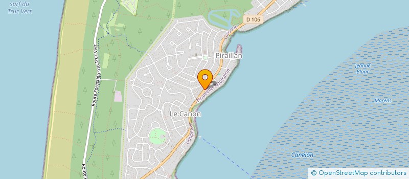 localisation de l'entreprise GARAGE DE LA COTE à LEGE-CAP-FERRET