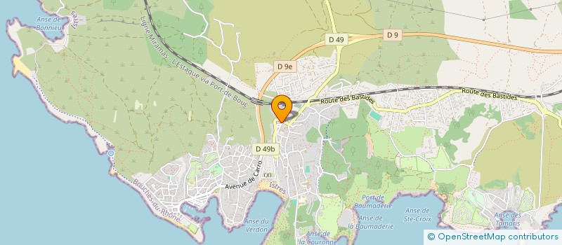 localisation de l'entreprise GARAGE DE LA COURONNE à MARTIGUES