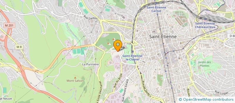 localisation de l'entreprise GARAGE DE LA FAYE  SAINT-ETIENNE