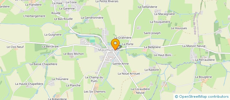 localisation de l'entreprise GARAGE DE LA FORET à VALLONS-DE-L'ERDRE