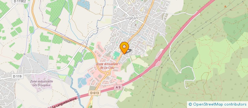 localisation de l'entreprise GARAGE DE LA GARDIOLE à GIGEAN