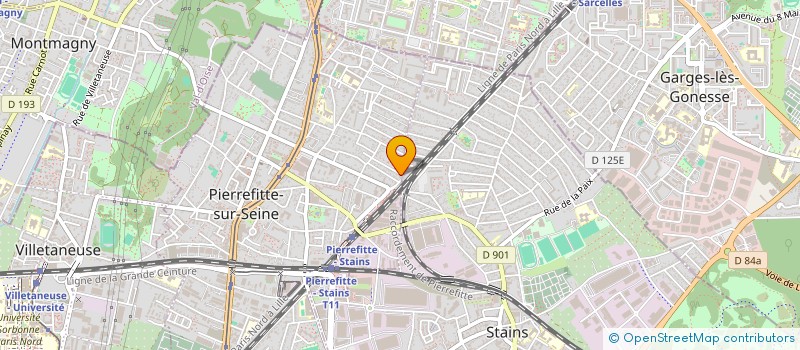localisation de l'entreprise GARAGE DE LA GARE à PIERREFITTE-SUR-SEINE
