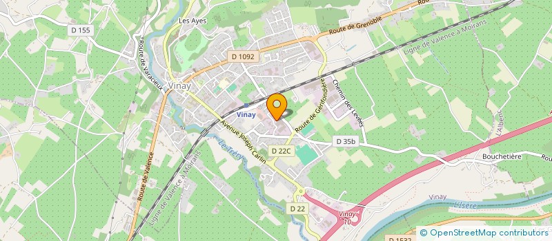 localisation de l'entreprise GARAGE DE LA GARE  VINAY