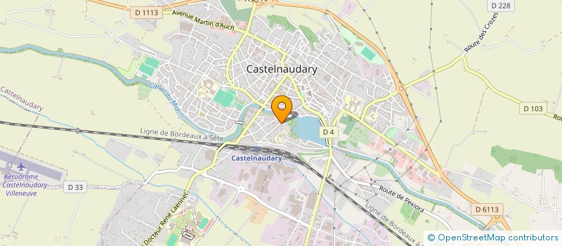 localisation de l'entreprise GARAGE DE LA GARE  CASTELNAUDARY