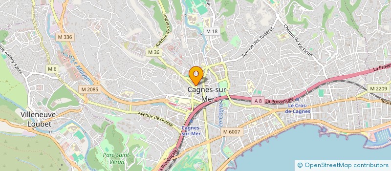 localisation de l'entreprise GARAGE DE LA GARE à CAGNES-SUR-MER