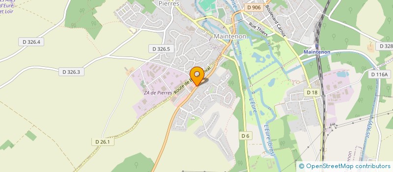 localisation de l'entreprise GARAGE DE LA GARENNE à MAINTENON