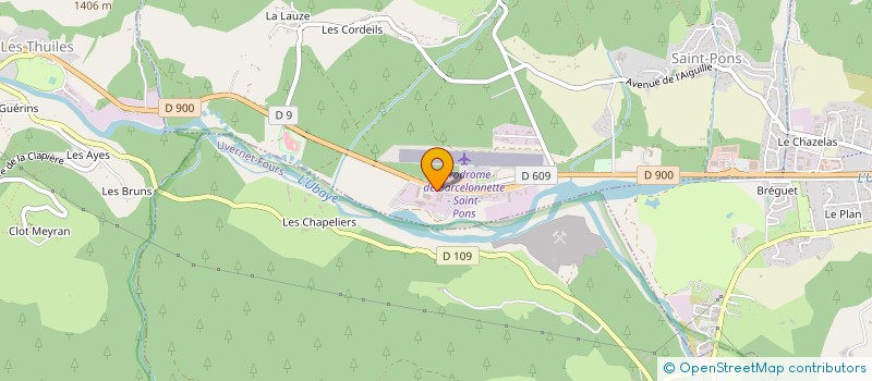 localisation de l'entreprise GARAGE DE LA GRAVETTE à SAINT-PONS