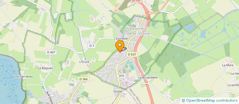 localisation de l'entreprise GARAGE DE LA HALTE  SAINT-PERE-MARC-EN-POULET