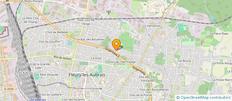 localisation de l'entreprise GARAGE DE LA HARTIERE à FLEURY-LES-AUBRAIS