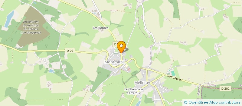 localisation de l'entreprise GARAGE DE LA LONGERE  MONTMIRAIL