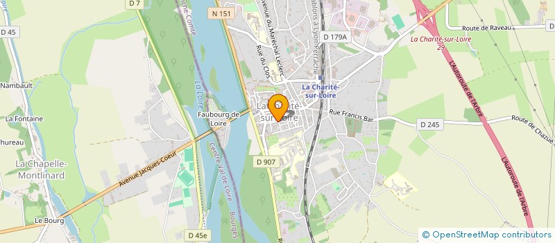 localisation de l'entreprise GARAGE DE LA MAIRIE à LA CHARITE-SUR-LOIRE