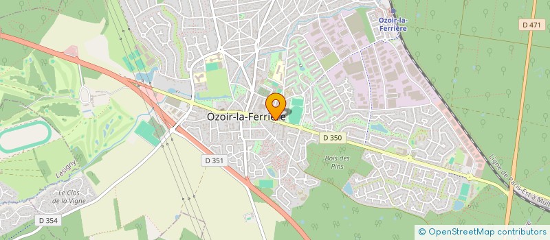 localisation de l'entreprise GARAGE DE LA MAIRIE à OZOIR-LA-FERRIERE