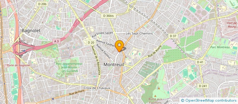 localisation de l'entreprise GARAGE DE LA MAIRIE à MONTREUIL