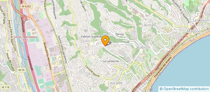 localisation de l'entreprise GARAGE DE LA MANDA à NICE