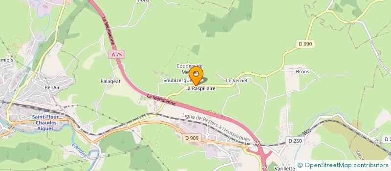 localisation de l'entreprise GARAGE DE LA MARGERIDE à SAINT-GEORGES