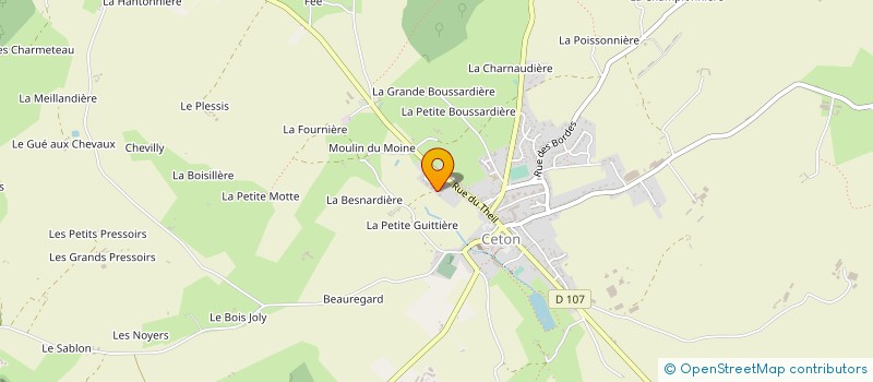 localisation de l'entreprise GARAGE DE LA MAROISSE à CETON