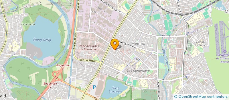 localisation de l'entreprise GARAGE DE LA MEINAU à STRASBOURG