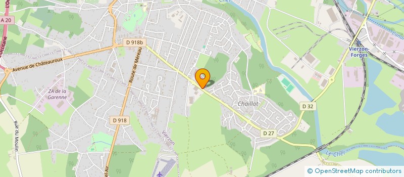 localisation de l'entreprise GARAGE DE LA NOUE  VIERZON