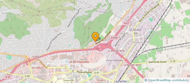 localisation de l'entreprise GARAGE DE LA PIERRE RONDE à LA GARDE