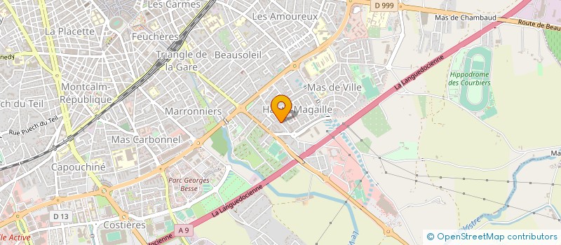 localisation de l'entreprise GARAGE DE LA PILLARDIERE  NIMES