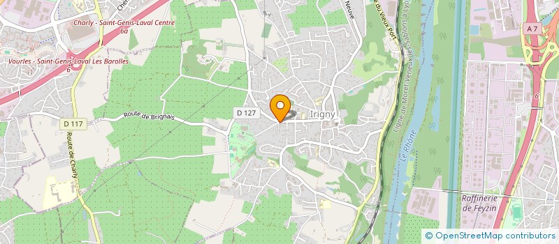 localisation de l'entreprise GARAGE DE LA PISCINE  IRIGNY