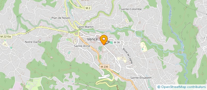 localisation de l'entreprise GARAGE DE LA PISCINE  VENCE