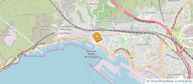 localisation de l'entreprise GARAGE DE LA PLAGE à MARSEILLE