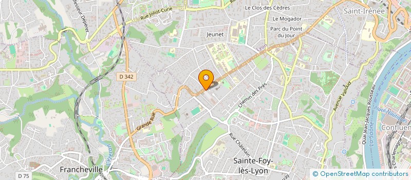 localisation de l'entreprise GARAGE DE LA PLAINE à SAINTE-FOY-LES-LYON