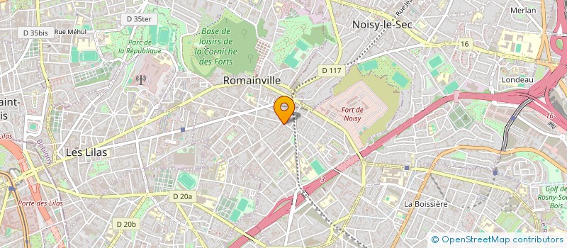 localisation de l'entreprise GARAGE DE LA POSTE à ROMAINVILLE