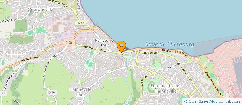 localisation de l'entreprise GARAGE DE LA POSTE ET DE L'HORIZON à CHERBOURG-EN-COTENTIN