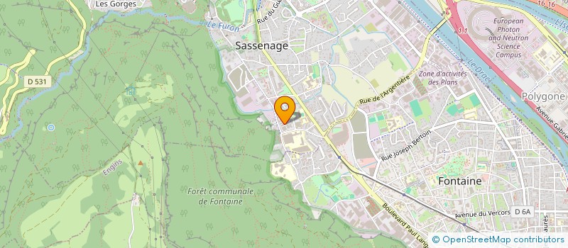 localisation de l'entreprise GARAGE DE LA POYA à SASSENAGE