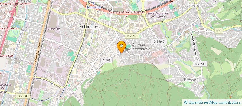 localisation de l'entreprise GARAGE DE LA REPUBLIQUE à ECHIROLLES